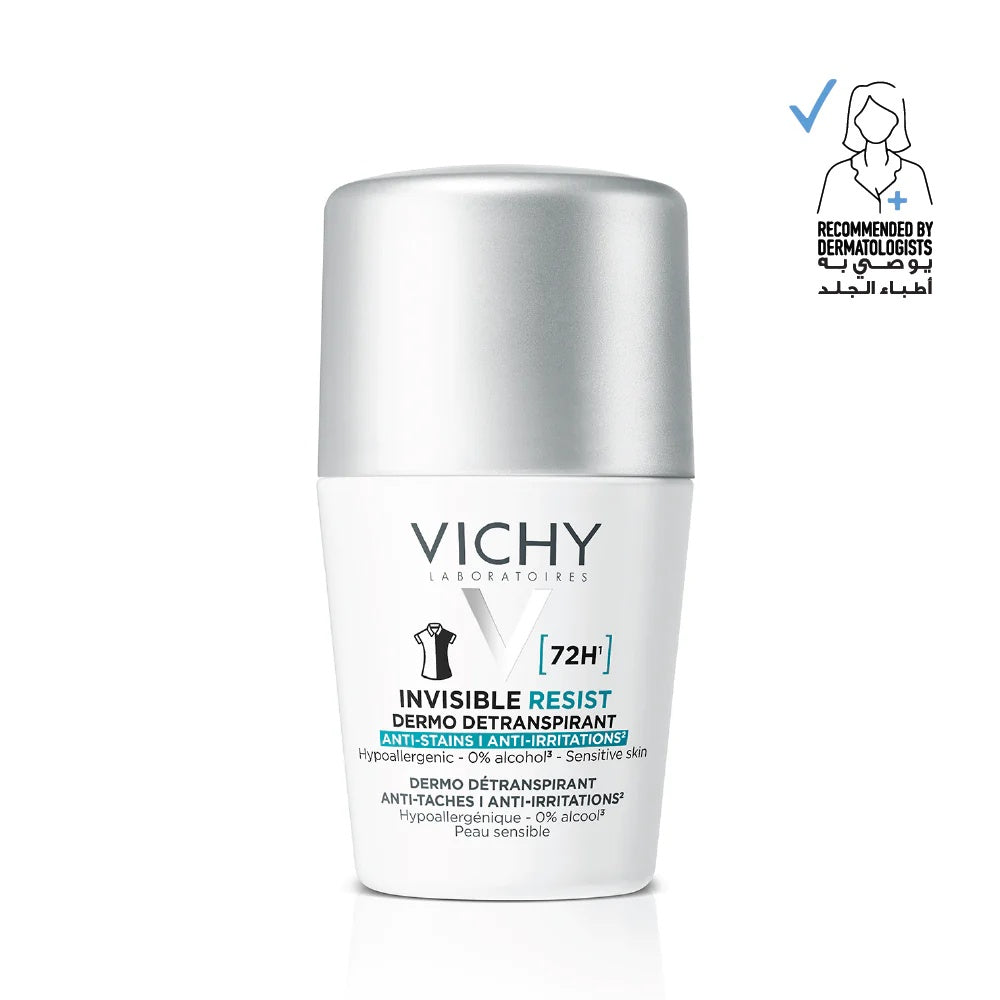 Vichy 72 Hours Invisible Resist Dermo Detranspirant Deodorant for Women - 50ml