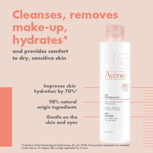 Avene Gentle Milk Cleanser For Sensitive Skin 200ml